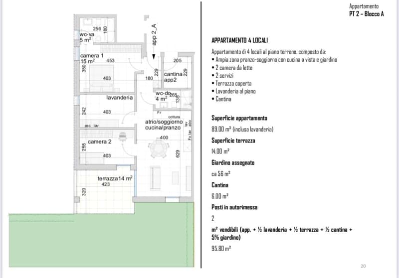 Appartamento moderno con ampio spazio verde privato (3)