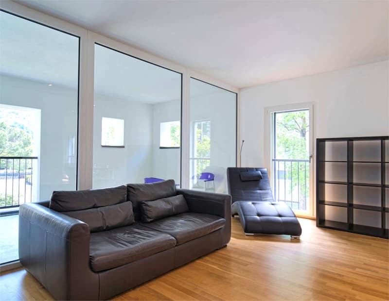 In affitto a Lugano centro, loft ammobiliato con veranda (7)