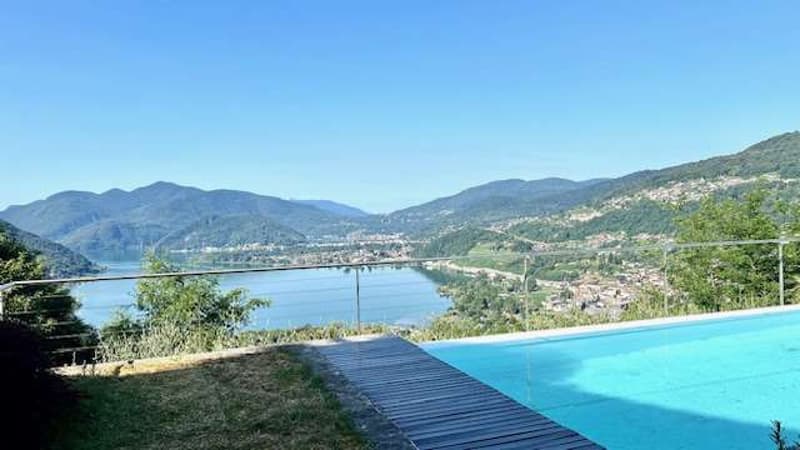 Lugano Muzzano Villa con vista lago mozzafiato piscina e bella terrazz (3)