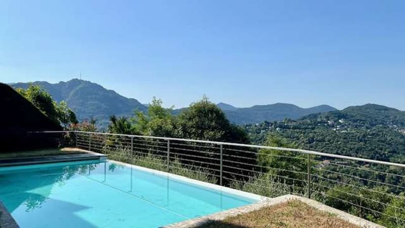 Lugano Muzzano Villa con vista lago mozzafiato piscina e bella terrazz (9)