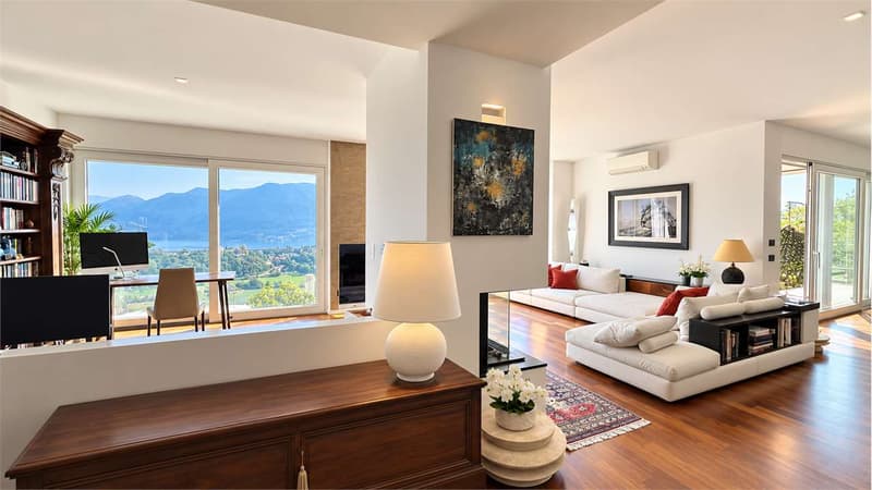 Attico panoramico a Muzzano - Eleganza, privacy e vista (11)