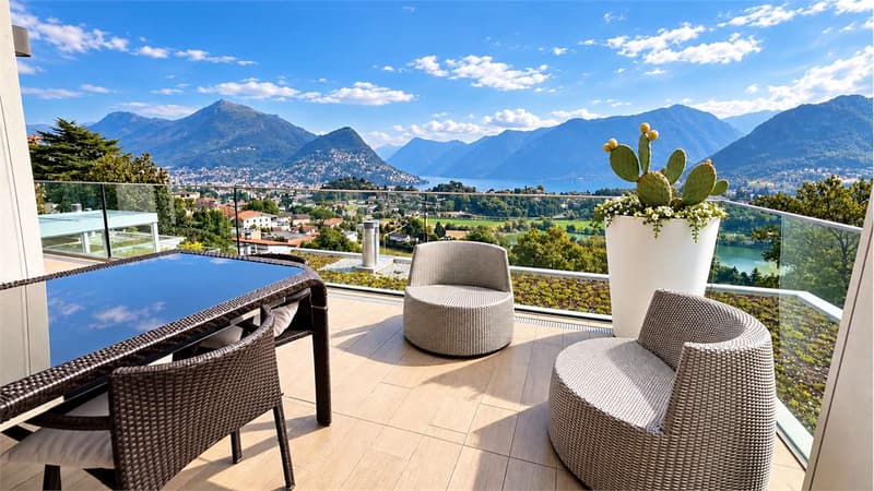 Attico panoramico a Muzzano - Eleganza, privacy e vista (4)