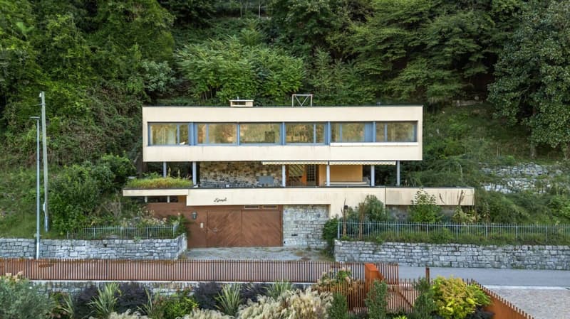 Villa Belvedere Morcote mit bewilligtem Erweiterungsprojekt (1)