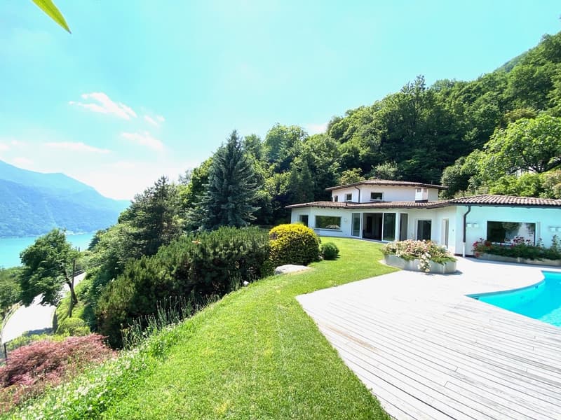 Vivere nel verde con tanta privacy e vista spettacolare a pochi passi da Lugano (2)