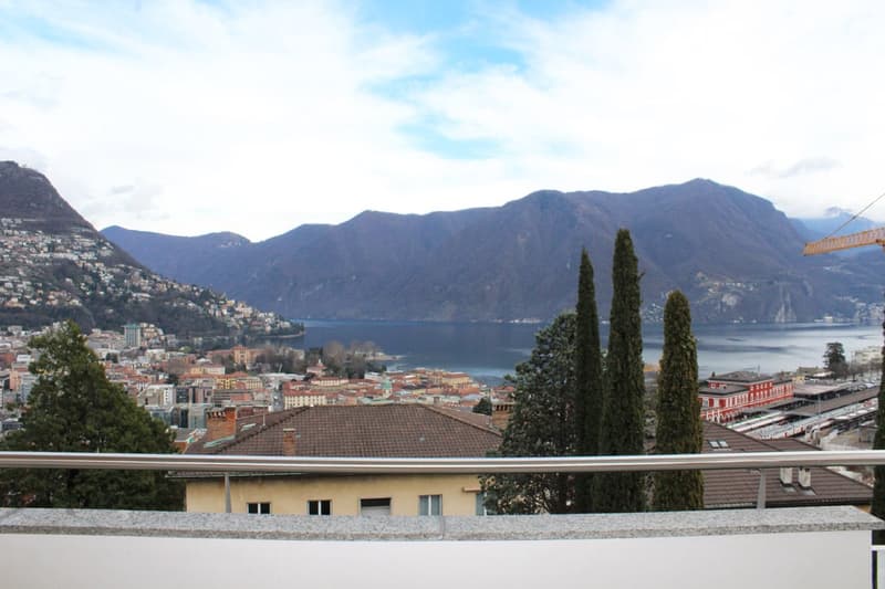 Rinnovato attico con vista lago in prossimità del centro di Lugano (1)
