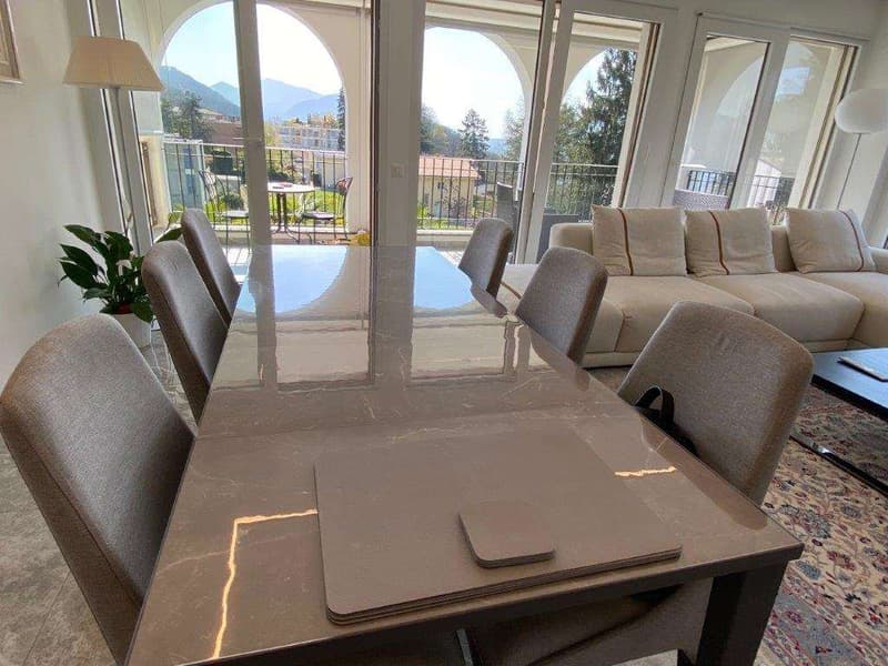COLLINA D'ORO: ELEGANTE 3,5 LOC. IN VILLA CON PISCINA (7)