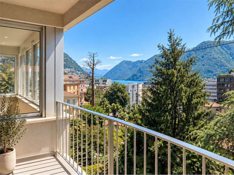 Lugano: esclusivo appartamento con vista lago (6)