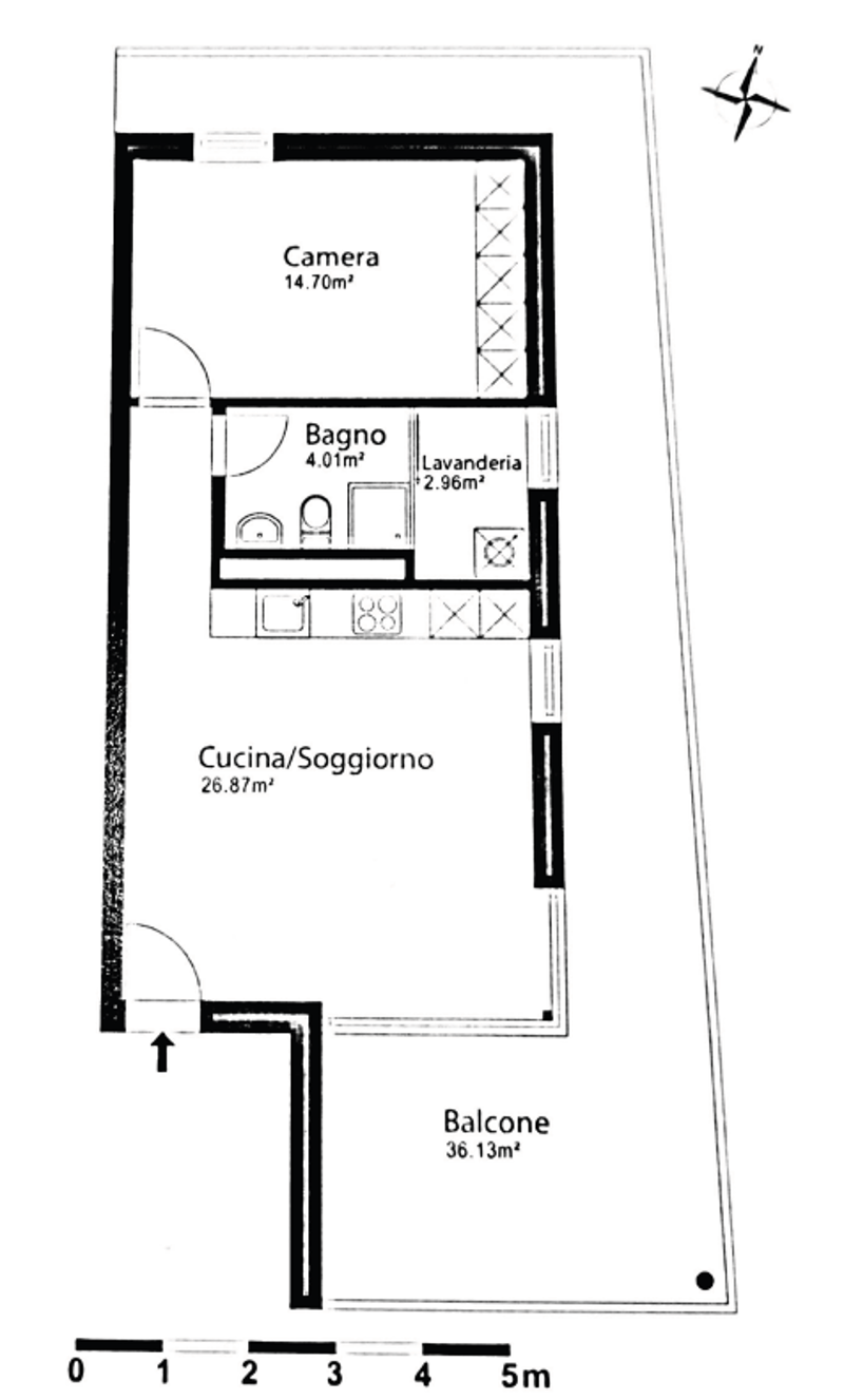 AFFITTASI A LOCARNO - Appartamento arredato di 2.5 locali al 2°piano, SOLO RESIDENZA SECONDARIA (13)