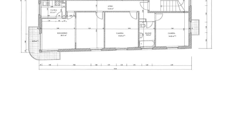 GIUBIASCO - AFFITTASI AMPIO APPARTAMENTO 3.5 LOCALI IN CENTRO (10)