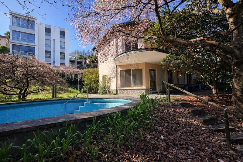 Villa avec piscine à Massagno – opportunité rare avec grand potentiel (5)
