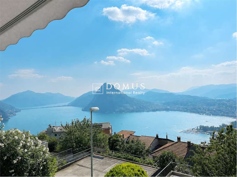 LUGANO, 3,5 con vista lago unica e piscina (1)