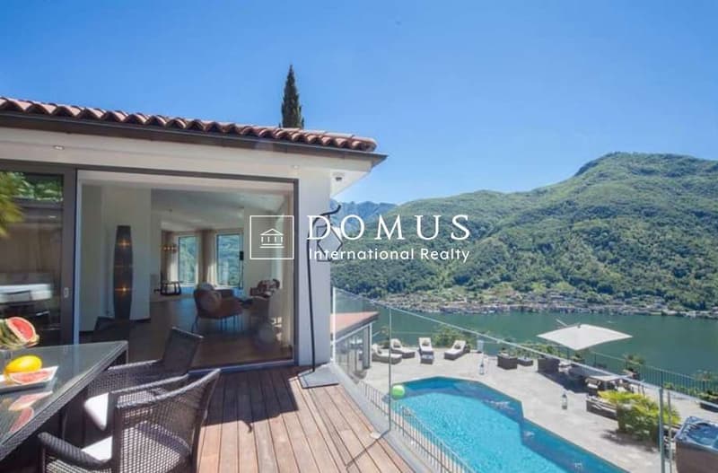 Luxury villa with 6 rooms, lake view, pool, spa and outbuilding (2)
