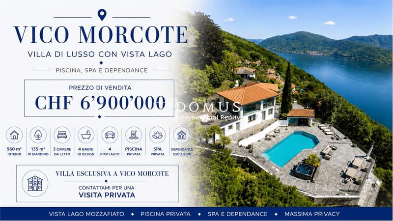 Luxury villa with 6 rooms, lake view, pool, spa and outbuilding (1)