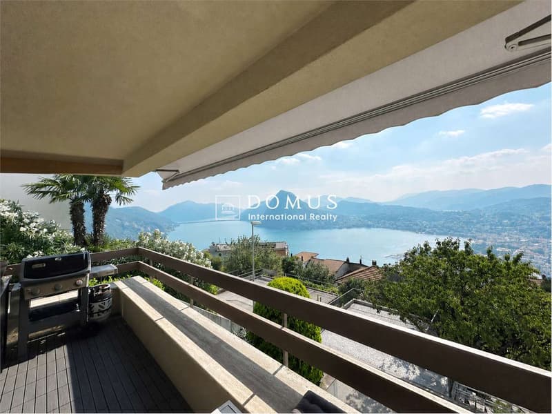 LUGANO, 3,5 con vista lago unica e piscina (2)