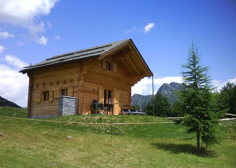 Chalet de bois fascinant avec vue sur les montagnes à Campo (Vallemaggia) (3)