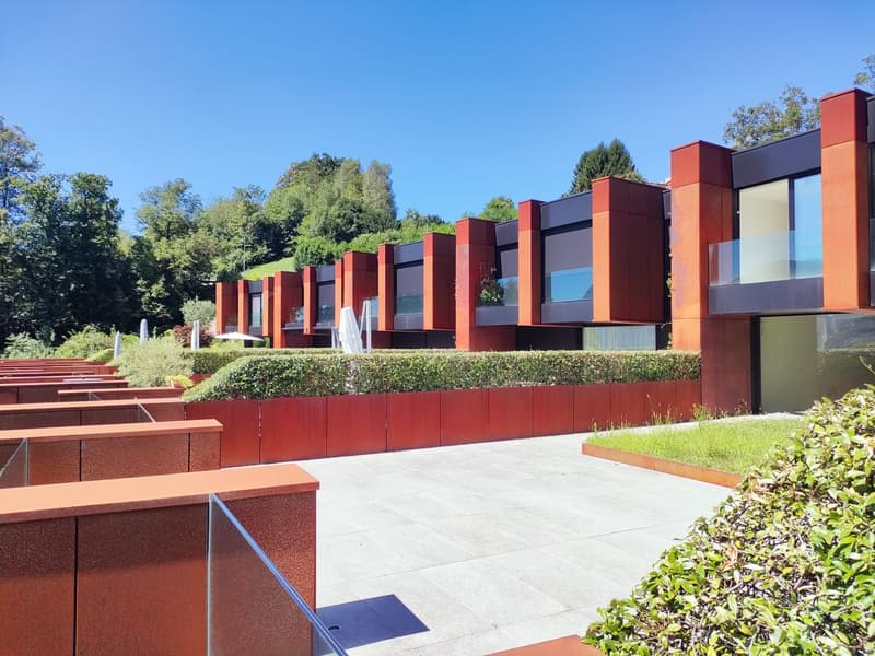 Splendido appartamento duplex 4.5 locali con piscina a Canobbio (13)
