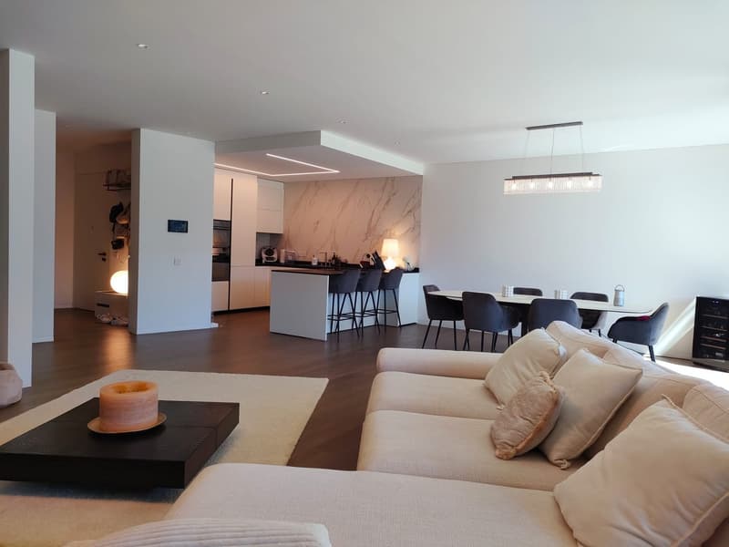 Splendido appartamento duplex 4.5 locali con piscina a Canobbio (8)