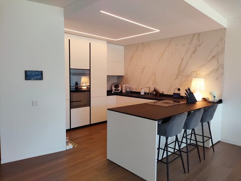 Splendido appartamento duplex 4.5 locali con piscina a Canobbio (7)