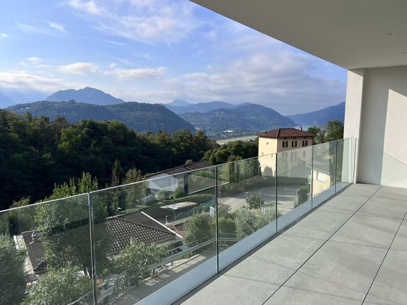 Bellissimo 2,5 locali a Bosco Luganese – prima locazione, soleggiato con parziale vista lago (1)