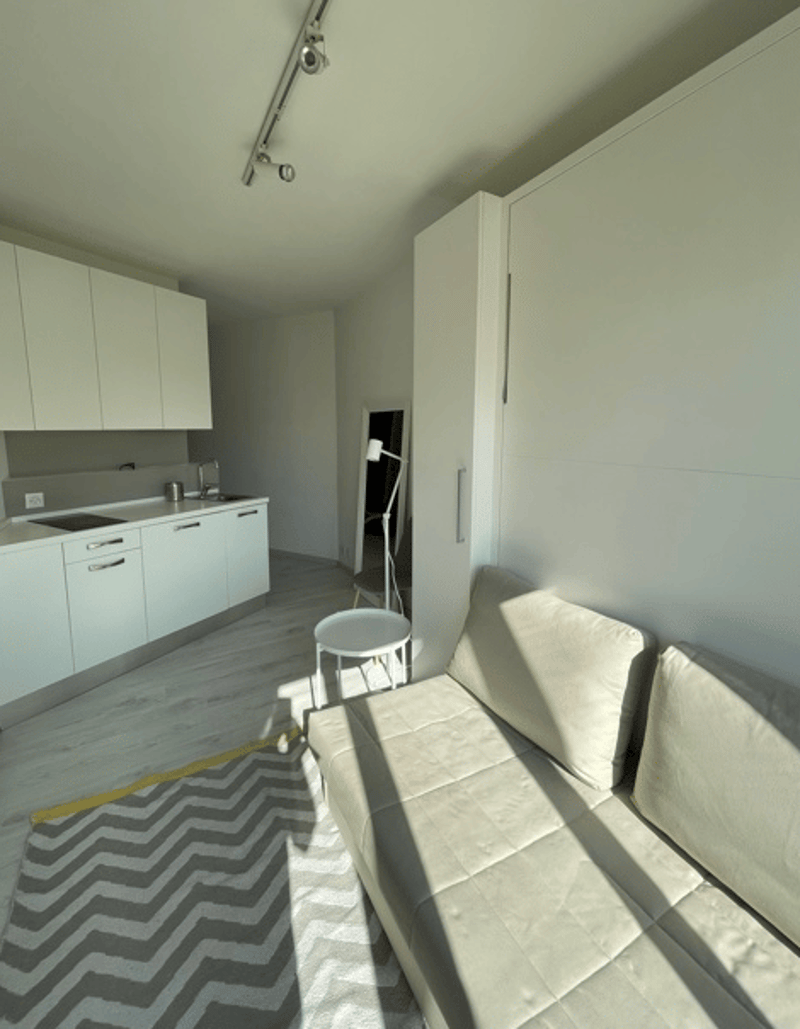 LUGANO – CASTAGNOLA – Modern studio for sale, partial lake view, in residential area (2)