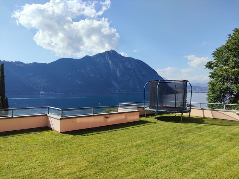 Bissone - Appartement exclusif avec jardin et vue à couper le souffle sur le lac de Lugano (4)