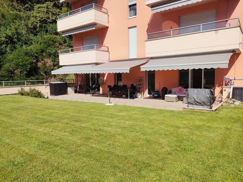 Bissone - Appartement exclusif avec jardin et vue à couper le souffle sur le lac de Lugano (2)