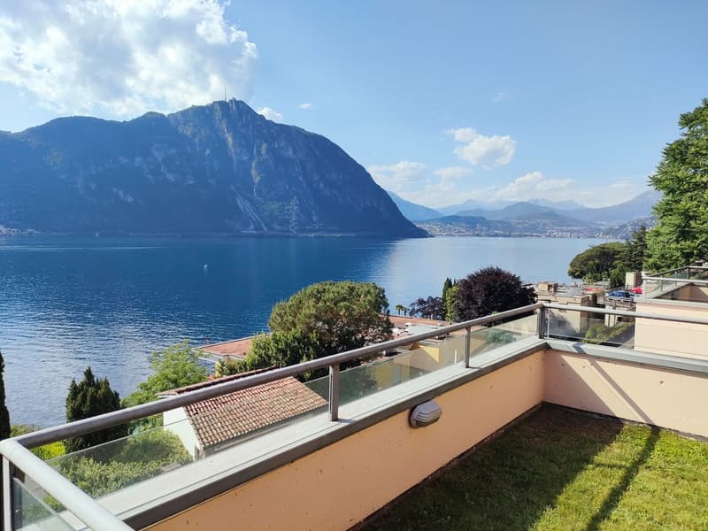 Bissone - Appartement exclusif avec jardin et vue à couper le souffle sur le lac de Lugano (5)