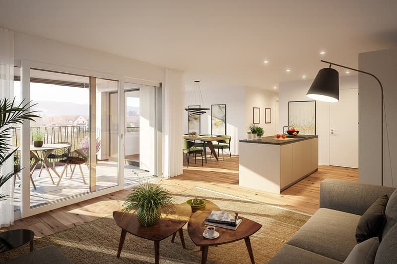*NATÜRLICH WOHNEN, NEUMATT FULENBACH / NEUE 3 ½-ZIMMER ATTIKAWOHNUNG* (2)