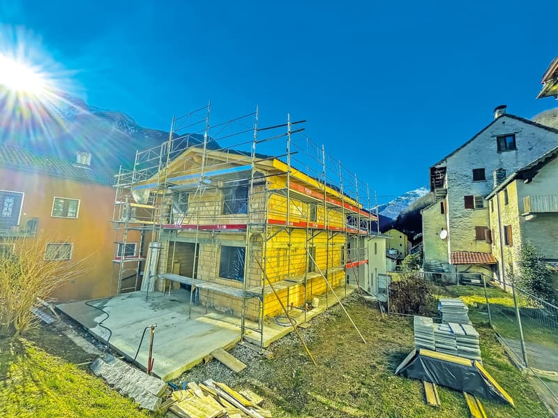 Vallemaggia/Someo Casa in costruzione, giardino e garage, consegna 2024 (1)