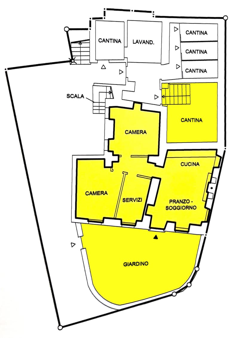 living room, kitchen, 2 bedrooms, 2 bathrooms, balcony, laundry, garden
