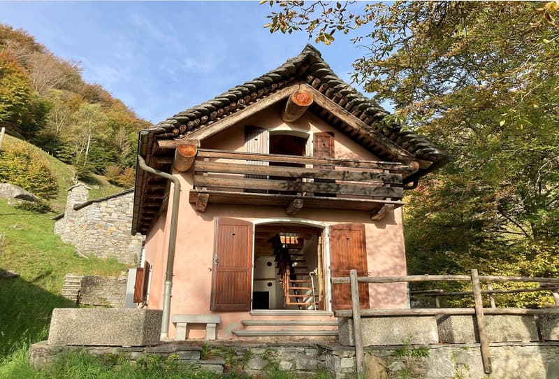 Brione s/Minusio, Val Resa - 2 Rustici con terreno, rinnovati (4)