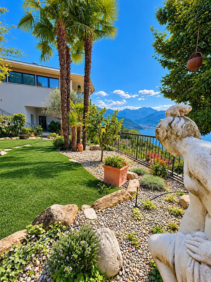 Villa con piscina e vista spettacolare sul Lago - Villa mit Pool und Panoramablick (3)