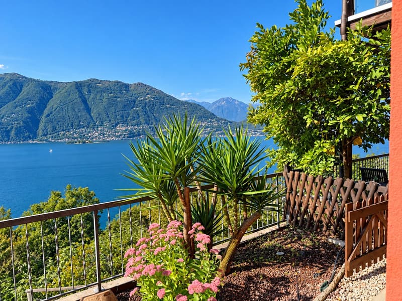 Villa con piscina e vista spettacolare sul Lago - Villa mit Pool und Panoramablick (28)
