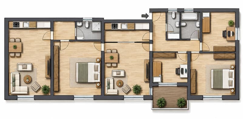 Abitazione primaria: 6.5 locali con vista lago (10)