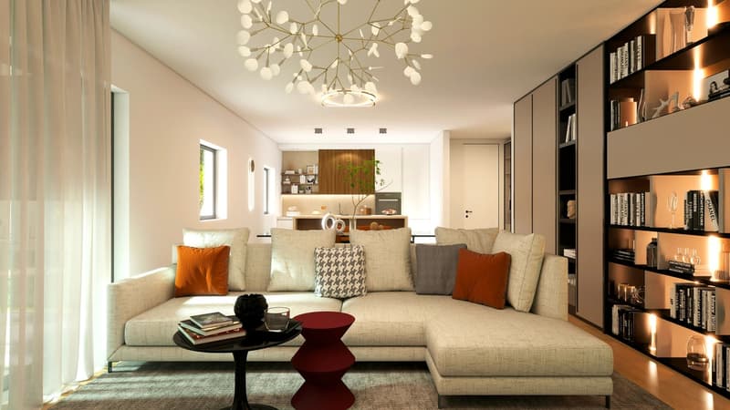 Neue Häuser 4,5 mit mittlerem bis hohem Standard und Garten in Bau. (3)