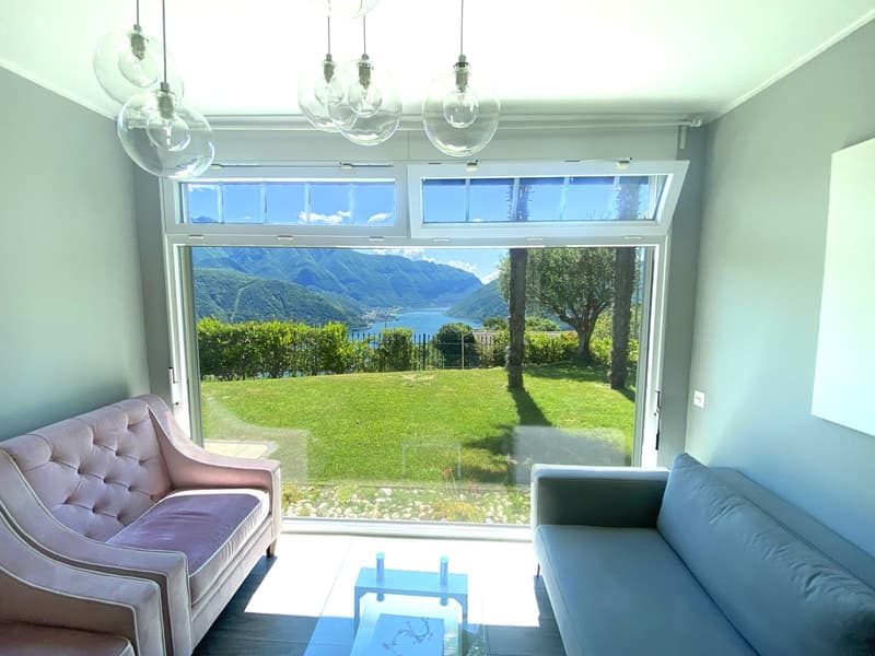 Haus 2,5 Zimmer renoviert mit Blick auf Ceresio, Garten und Parkplätze (4)