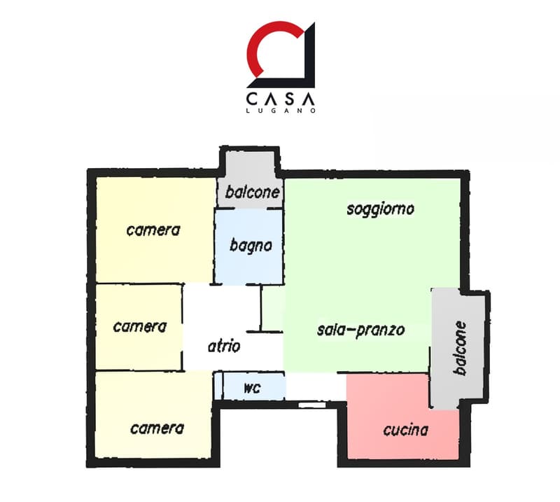 Modern spacious 4.5-room apartment with covered terrace and balcony, renovated. (13)
