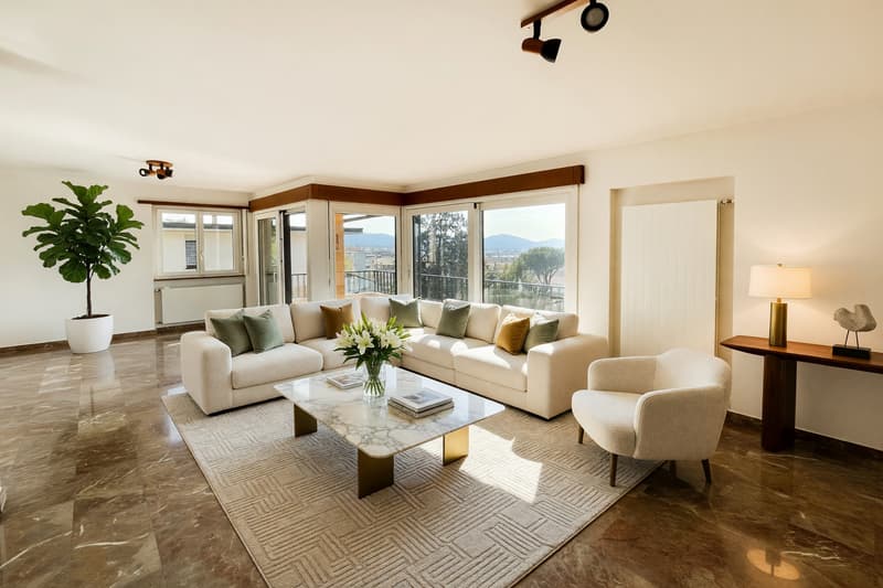 Einfamilienhaus mit 7,5 Zimmern, Garten und Panoramaterrassen (3)