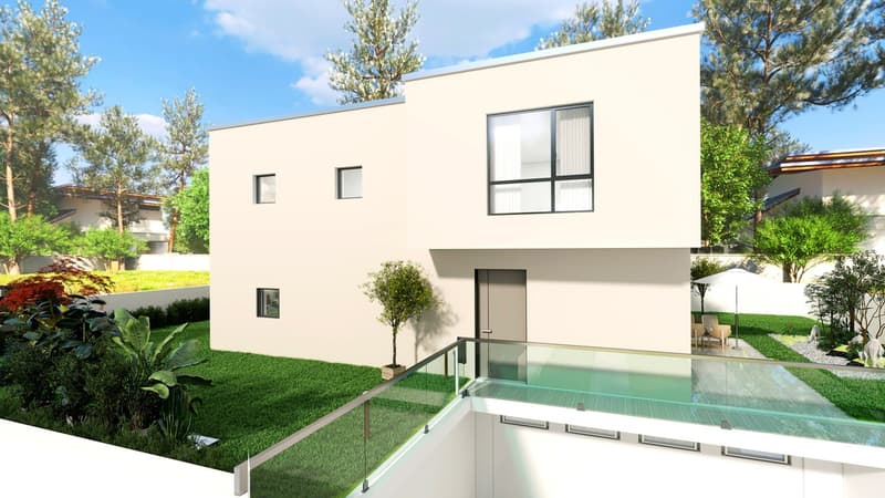 Nouvelles maisons 4,5 de standing moyen à élevé avec jardin en construction. (1)