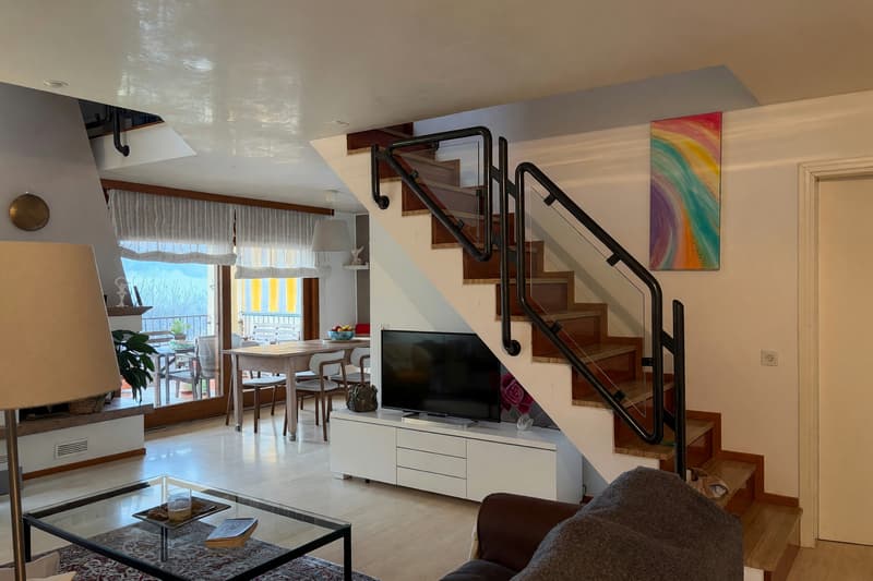 Schönes großes Duplex mit 5,5 Zimmern, Panoramaterrasse und Kamin (2)