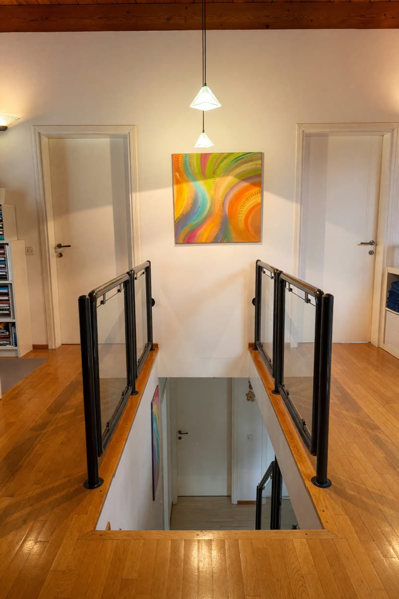 Schönes großes Duplex mit 5,5 Zimmern, Panoramaterrasse und Kamin (12)