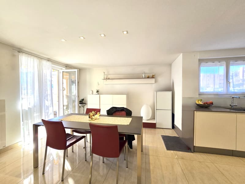 Appartement raffiné 4,5 pièces, complètement rénové avec terrasse et cheminée. (3)