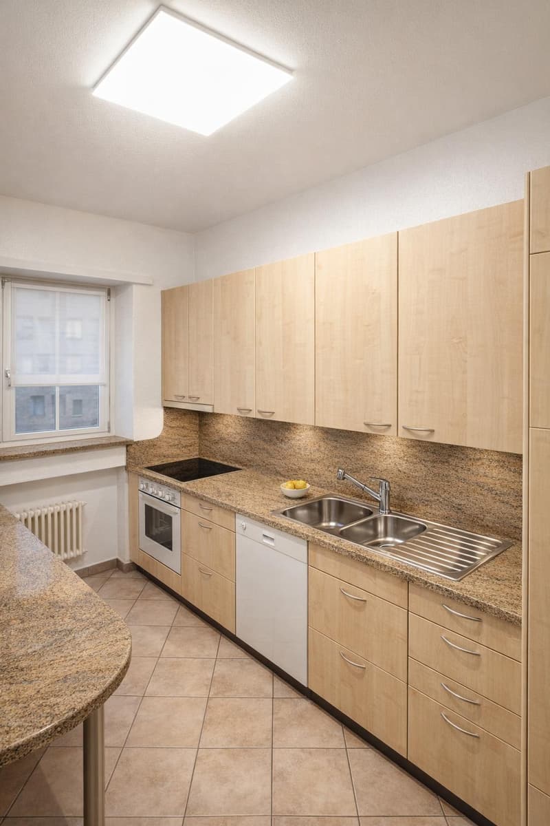 Bel appartement 3,5 pièces avec balcon et cuisine habitable (7)