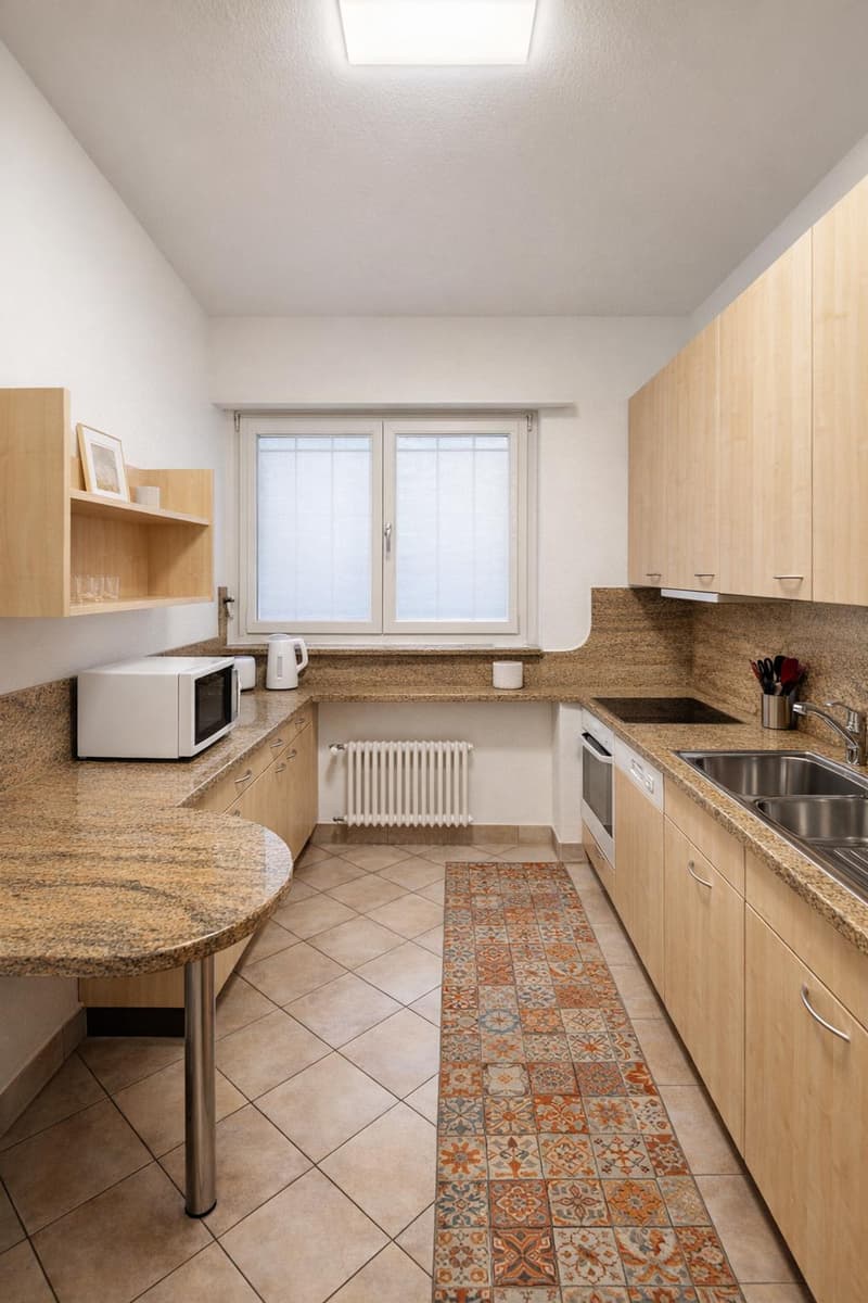 Bel appartement 3,5 pièces avec balcon et cuisine habitable (8)