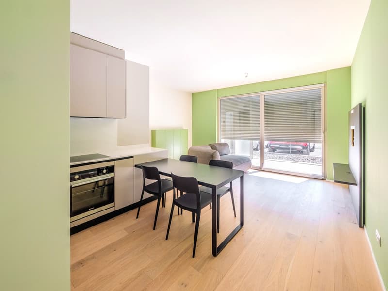 Appartement tout neuf de 2,5 pièces avec jardin privé et portique (4)