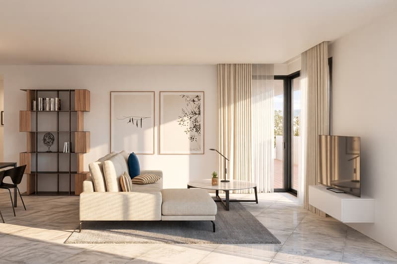 Neu und helles 3,5-Zimmer-Wohnung mit großer Terrasse und offenem Blick (1)