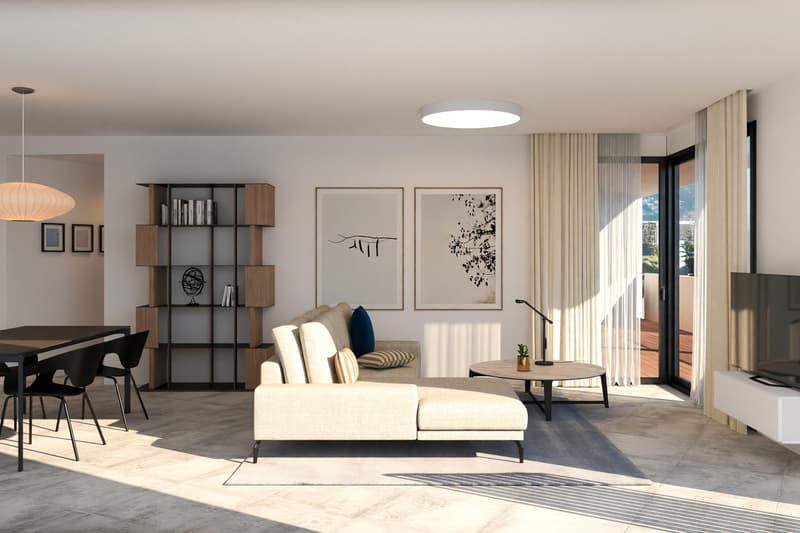 Neu und helles 3,5-Zimmer-Wohnung mit großer Terrasse und offenem Blick (2)