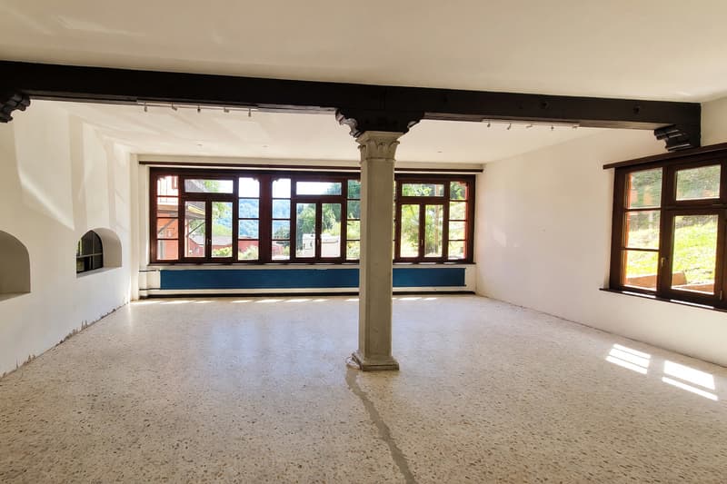 Immeuble plurifamilial avec deux appartements et espace commercial (8)