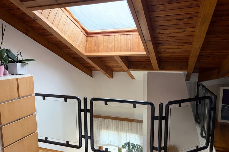 Bellissimo ampio duplex 5,5 locali con terrazza panoramica e camino (13)