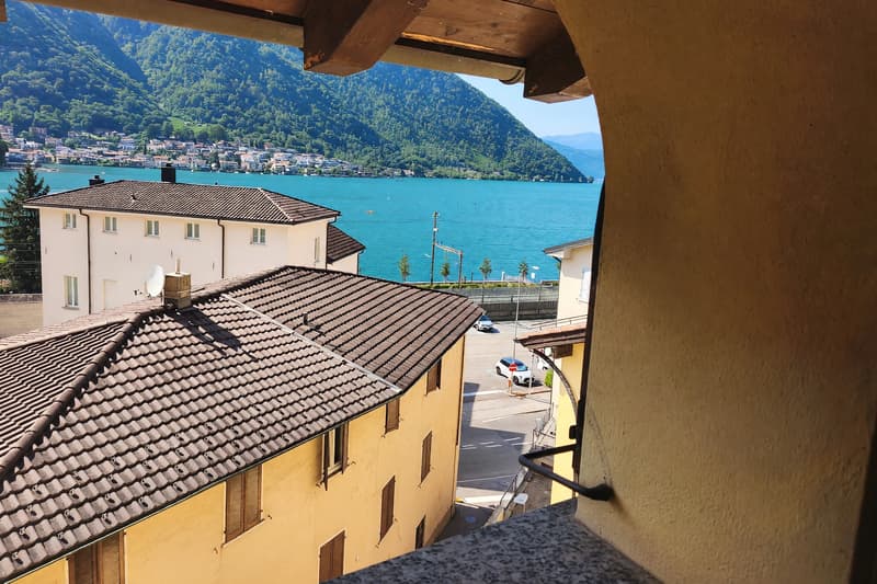 Elegante 4,5 vista lago ristrutturato con giardino privato a Capolago (11)